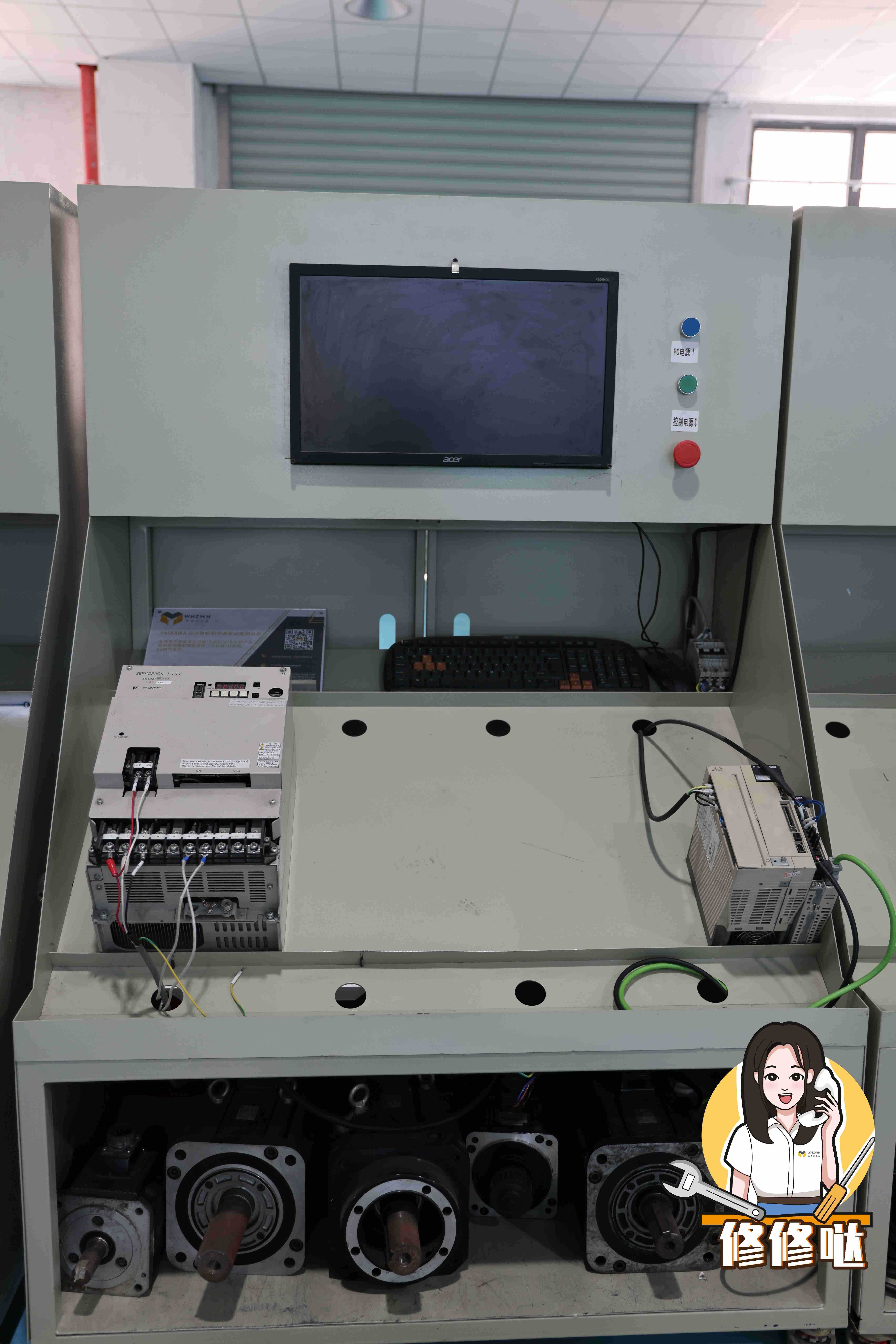 YASKAWA 安川电机和伺服驱动器测试台